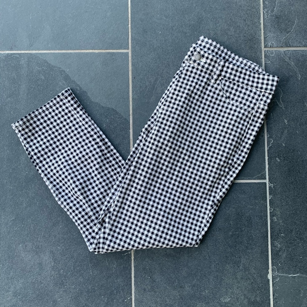 uniqlo cute gingham jeggings